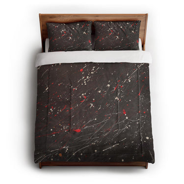Edgar Red & Vintage Black in Full/Queen (88" x 88") Size