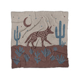Desert Coyote Dark Red Clay & Dusty Blue in Full/Queen (88" x 88") Size