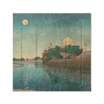 Taj Mahal Twilight by Charles Bartlett in Full/Queen (88" x 88") Size