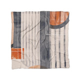 Gordian Navy & Orange in Full/Queen (88" x 88") Size