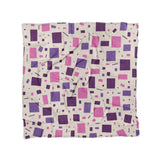 Geometric Confetti Purple & Pink in Full/Queen (88" x 88") Size