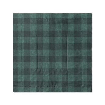 Buffalo Plaid Deep Teal in Full/Queen (88" x 88") Size