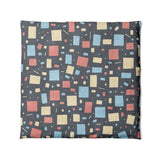 Geometric Confetti Twilight in Full/Queen (88" x 88") Size