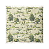 UFO Cow Abduction Toile in Full/Queen (88" x 88") Size