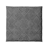 Hoffman Black & Charcoal in Full/Queen (88" x 88") Size