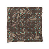 Acid Burn Brown & Carolina Blue in Full/Queen (88" x 88") Size