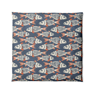 Tribal Fish in Full/Queen (88" x 88") Size