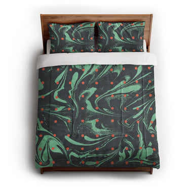 Acid Burn Teal & Orange in Full/Queen (88" x 88") Size