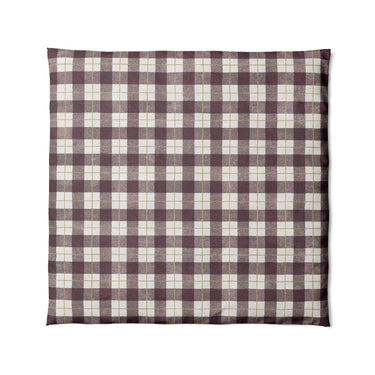 Wallace Plaid Maroon & Gold in Full/Queen (88" x 88") Size