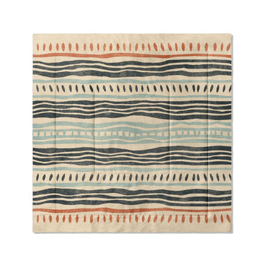 Delsin Blue & Orange in Full/Queen (88" x 88") Size