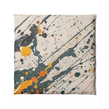 Jason Dark Teal & Orange in Full/Queen (88" x 88") Size