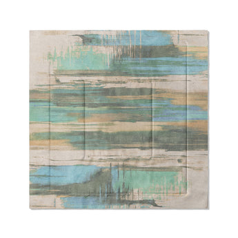Jörgan Teal & Taupe in Full/Queen (88" x 88") Size