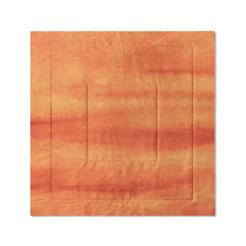 Ophelia Watercolor Fire Orange Balayage in Full/Queen (88" x 88") Size