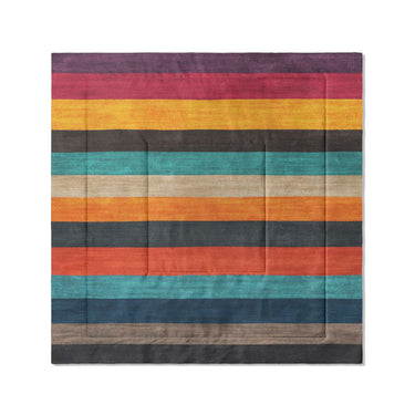 Brush Stripes Multicolor in Full/Queen (88" x 88") Size