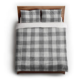 Buffalo Plaid Light Grey in Full/Queen (88" x 88") Size