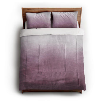 Kieran Watercolor Mauve Ombre in Full/Queen (88" x 88") Size