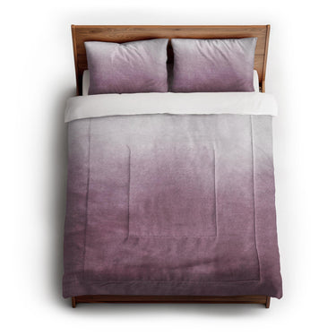 Kieran Watercolor Mauve Ombre in Full/Queen (88" x 88") Size