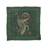 Hungry Alligator Green in Full/Queen (88" x 88") Size