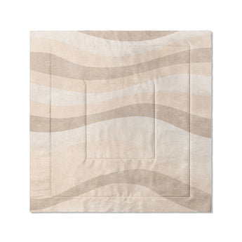 Sinuous Ivory Monochrome in Full/Queen (88" x 88") Size