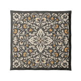 Annette Vintage Black & Yellow in Full/Queen (88" x 88") Size