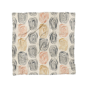 Horatio Ivory & Orange in Full/Queen (88" x 88") Size