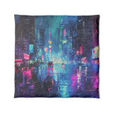 Dystopia Cityscape in Full/Queen (88" x 88") Size