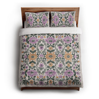 Corriana Green & Purple Comforter