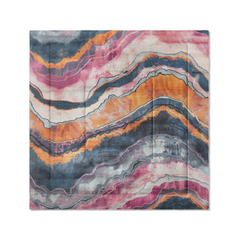 Helga Blue & Purple in Full/Queen (88" x 88") Size