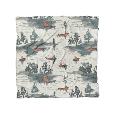 Gone Fishing in Full/Queen (88" x 88") Size