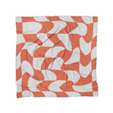 Twyla Checkered Coral in Full/Queen (88" x 88") Size