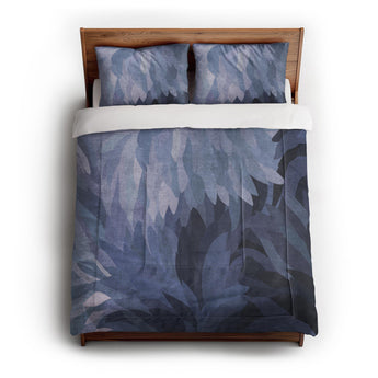 Dianthus Navy in Full/Queen (88" x 88") Size