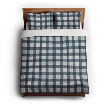 Wallace Plaid Blue & Teal Comforter