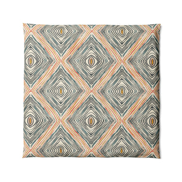 Boden Orange & Blue in Full/Queen (88" x 88") Size