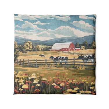 Vermont Spring Farmlife in Full/Queen (88" x 88") Size