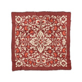 Annette Red & Ivory in Full/Queen (88" x 88") Size