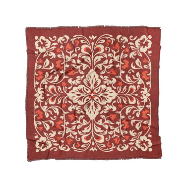 Annette Red & Ivory in Full/Queen (88" x 88") Size