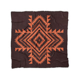 Reyno Orange & Maroon in Full/Queen (88" x 88") Size