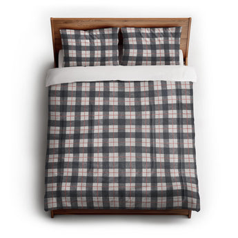 Wallace Plaid Navy & Red in Full/Queen (88" x 88") Size
