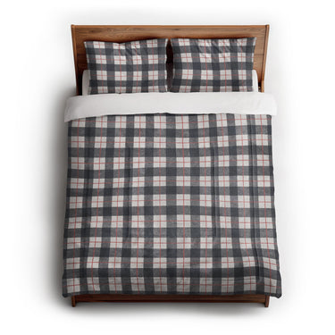 Wallace Plaid Navy & Red in Full/Queen (88" x 88") Size