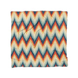 Firekaat Blue & Orange in Full/Queen (88" x 88") Size