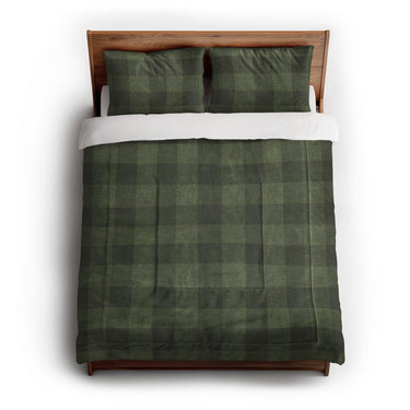 Buffalo Plaid Dark Olive in Full/Queen (88" x 88") Size