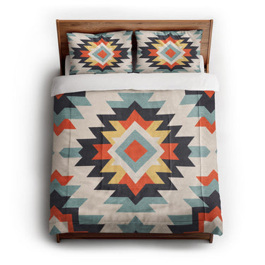 Dakota Blue & Orange in Full/Queen (88" x 88") Size