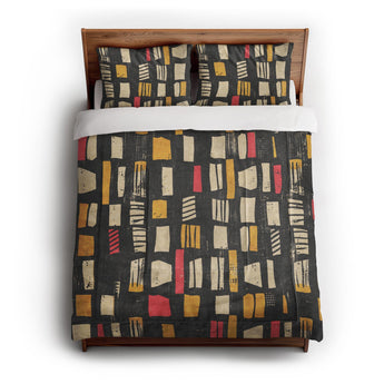 Milo Black Red & Yellow in Full/Queen (88" x 88") Size