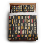 Milo Black Red & Yellow in Full/Queen (88" x 88") Size