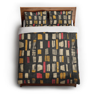 Milo Black Red & Yellow in Full/Queen (88" x 88") Size