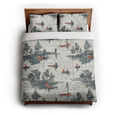 Gone Fishing in Full/Queen (88" x 88") Size