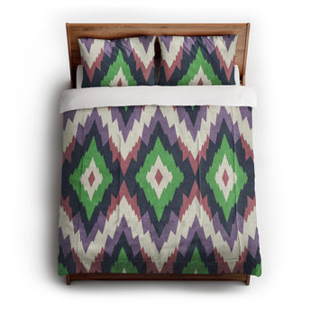 Dyani Eggplant & Matcha in Full/Queen (88" x 88") Size
