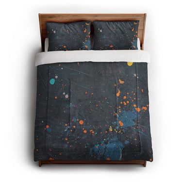 Jacob Navy & Orange in Full/Queen (88" x 88") Size