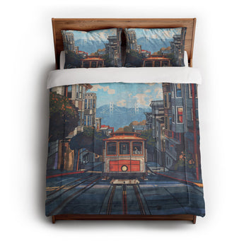 San Francisco Trolley in Full/Queen (88" x 88") Size