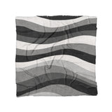 Sinuous Grey Monochrome in Full/Queen (88" x 88") Size